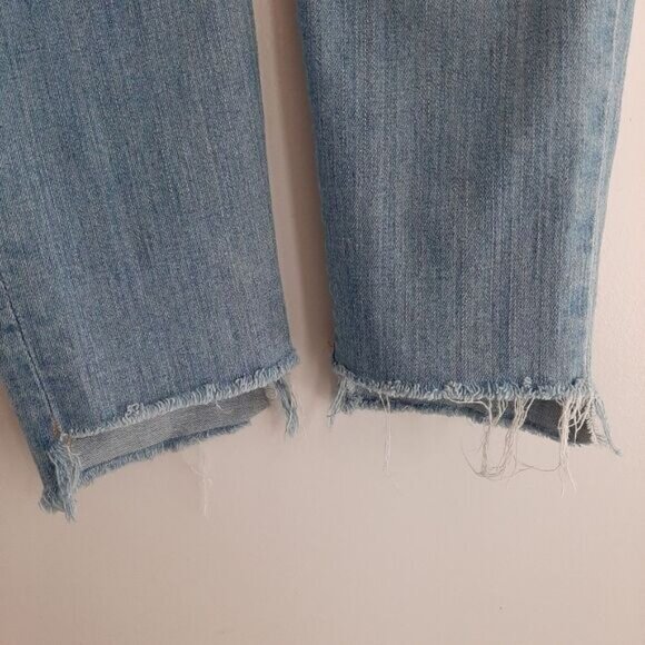 MADEWELL | 9" High-Rise Skinny Crop Light Blue Jeans Sz 24 - Picture 5 of 15